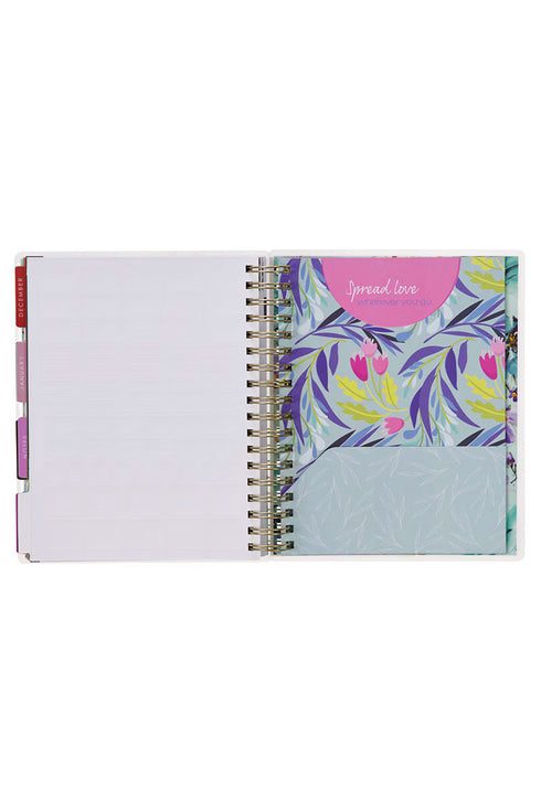 2025 Thankful Grateful Blessed 18-Month Wirebound with Elastic Planner