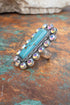 Turquoise & Iridescent Sagebrush Shine Stretch Ring