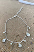 Palma Pearl Seashell Silvertone Charm Anklet
