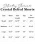Saturday Shimmer Purple Crystal Belted Shorts