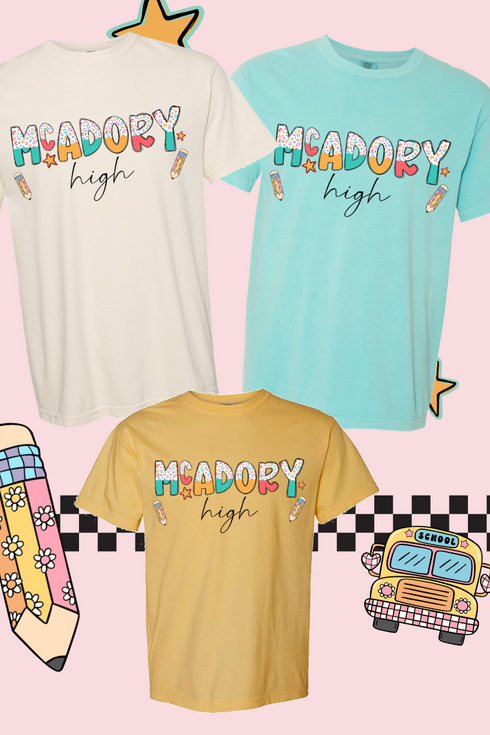 Funky Leopard McAdory High Comfort Colors Adult Ring-Spun Cotton Tee