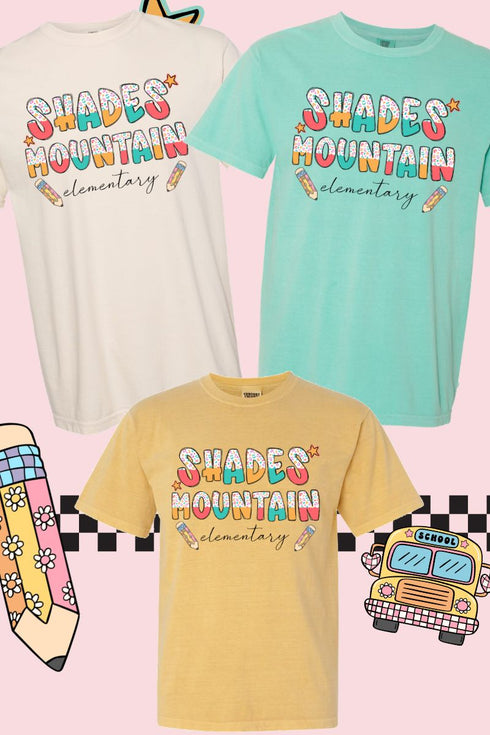 Funky Leopard Shades Mountain Elementary Comfort Colors Adult Ring-Spun Cotton Tee