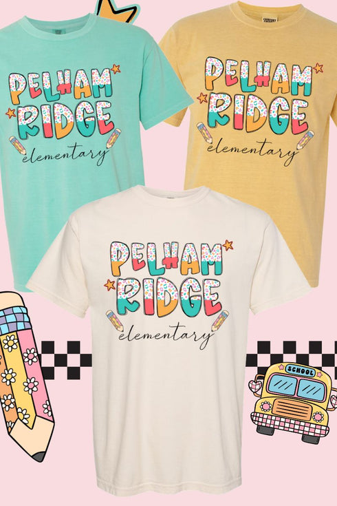 Funky Leopard Pelham Ridge Elementary Comfort Colors Adult Ring-Spun Cotton Tee