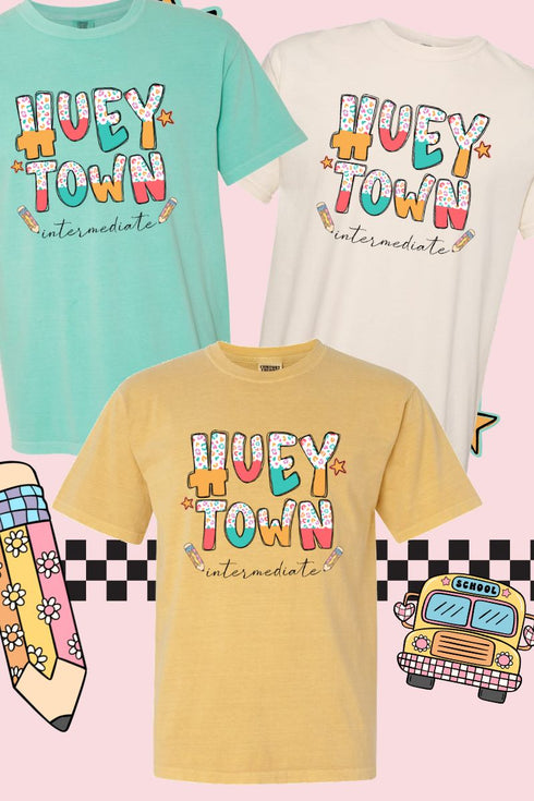 Funky Leopard Hueytown Intermediate Comfort Colors Adult Ring-Spun Cotton Tee