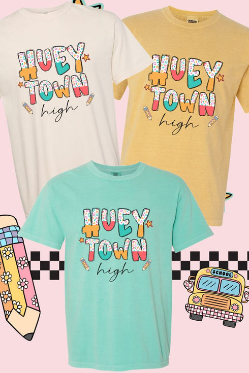 Funky Leopard Hueytown High Comfort Colors Adult Ring-Spun Cotton Tee
