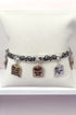 10 Commandments Tri-Tone Charm Bracelet