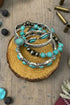 Noble Ranch Turquoise & Silvertone Bracelet Set