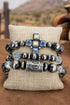 Iridescent Gritstone Grace Beaded Bracelet Set