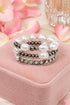 Uptown Glow Silvertone Bracelet Set