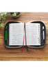 He Restores My Soul Gray Faux Leather Large Bible Cover