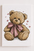 Be Mine Bear Stretched Canvas Print