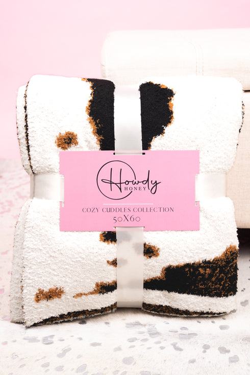 SALE! Cozy Cuddles Simply Moo-Velous Blanket