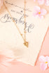 Sweet Intent Goldtone Heart Necklace