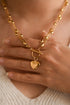 From The Heart Goldtone Necklace