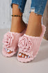 Pink Rose Reverie Corded Open Toe Slippers