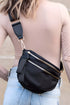 Sleek Retreat Black Crossbody Bag
