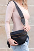 Sleek Retreat Black Crossbody Bag