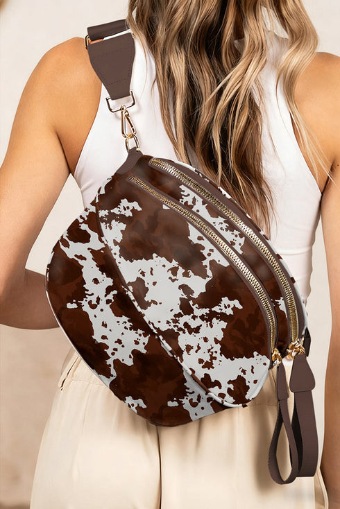 Mocha Curve Crossbody Bag