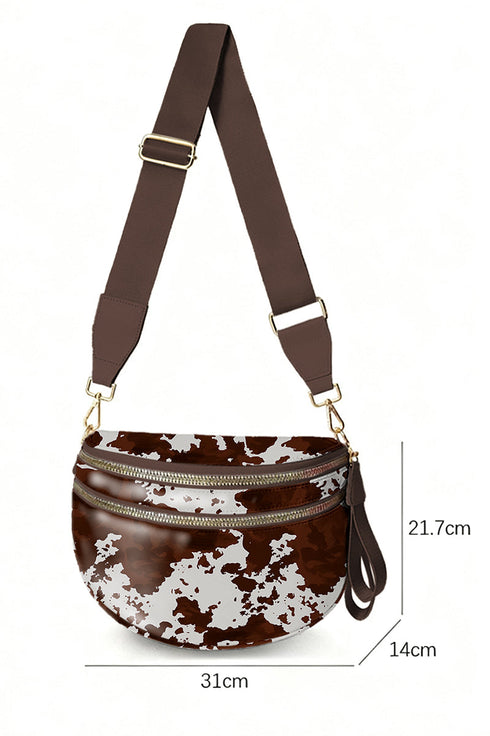 Mocha Curve Crossbody Bag