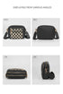 Downtown Dash Black Checkered Crossbody Bag