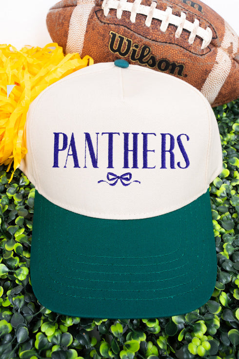 Bow Custom Mascot Embroidered Five Panel Twill Cap *Customize Your Text and Choose Thread Color