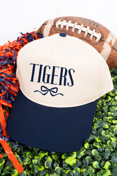 Bow Custom Mascot Embroidered Five Panel Twill Cap *Customize Your Text and Choose Thread Color