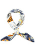Jungle Edit Navy Square Satin Scarf