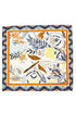 Jungle Edit Navy Square Satin Scarf