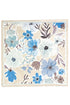 Art in Bloom Beige Square Satin Scarf