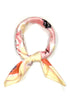 Art in Bloom Yellow Square Satin Scarf
