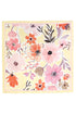 Art in Bloom Yellow Square Satin Scarf