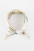 Wildflower Whimsy Beige Square Satin Scarf