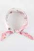Wildflower Whimsy Pink Square Satin Scarf