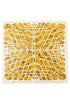 Modern Rhythm Mustard Square Satin Scarf