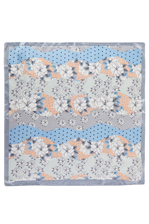Summer Dreams Green Square Satin Scarf