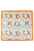 Summer Dreams Orange Square Satin Scarf