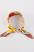 Wild Stallions Mustard Square Satin Scarf