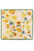 Golden Hour Bloom Beige Square Satin Scarf