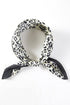 Fierce by Default Black Square Satin Scarf