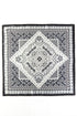 Valencia Black Square Satin Scarf