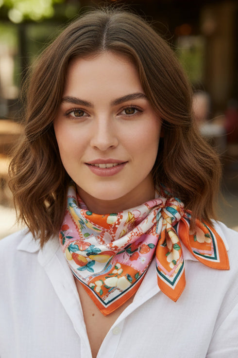 Tropical Appeal Square Satin Scarf