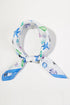 Ocean Hour Blue Square Satin Scarf
