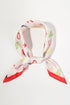 Ocean Hour Red Square Satin Scarf