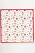 Ocean Hour Red Square Satin Scarf