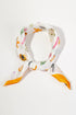 Ocean Hour Yellow Square Satin Scarf