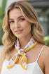 Ocean Hour Yellow Square Satin Scarf