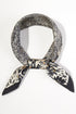 Floral Theory Black Square Satin Scarf