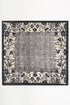 Floral Theory Black Square Satin Scarf