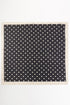 Polka Dot Perfection Black Square Satin Scarf