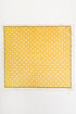 Polka Dot Perfection Mustard Square Satin Scarf